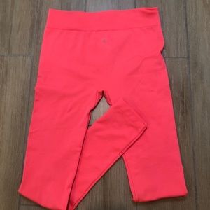 Coral Pink Workouts By Katya Thermal Leggings